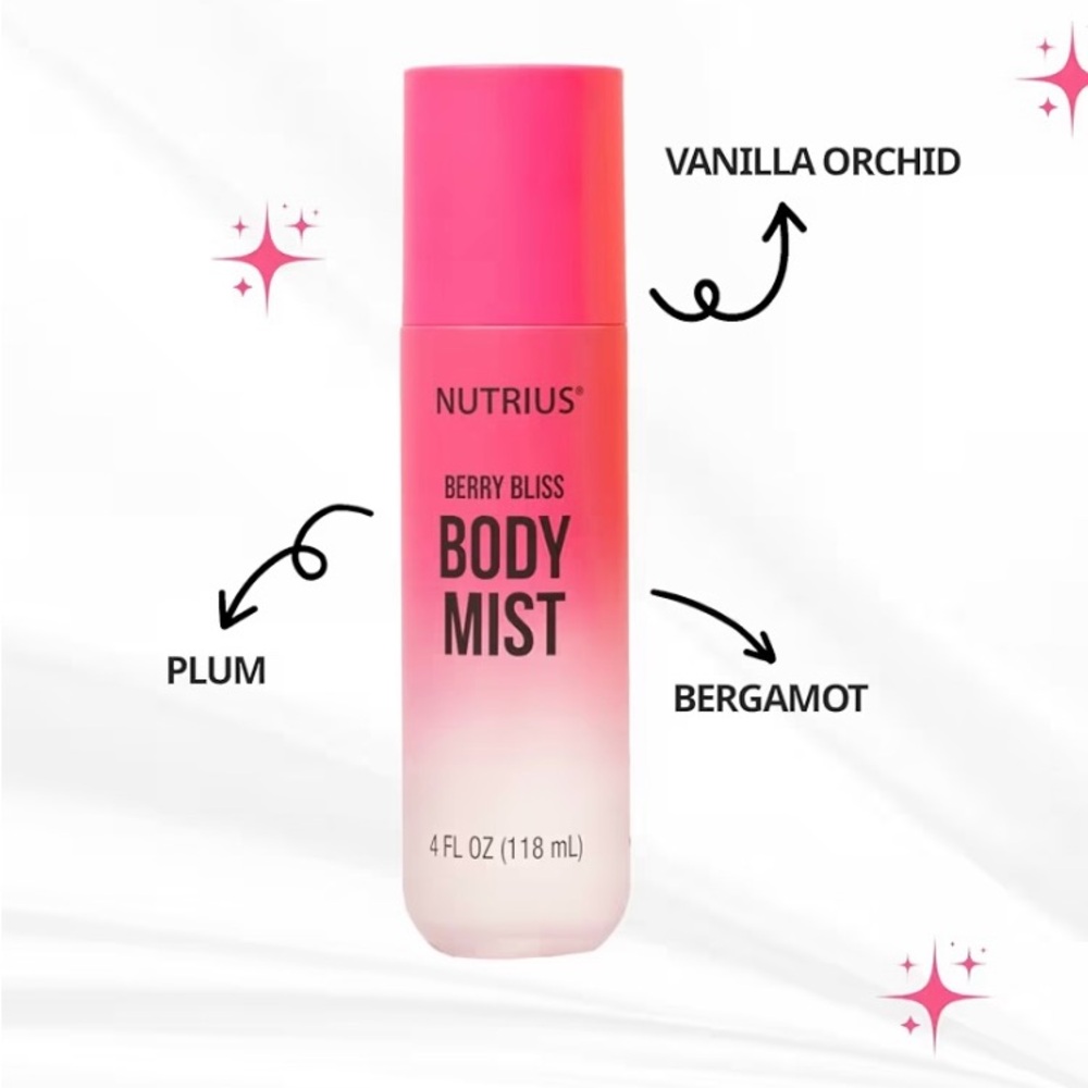 Nutrius Berry Bliss Body Mist - Picture 2 of 3